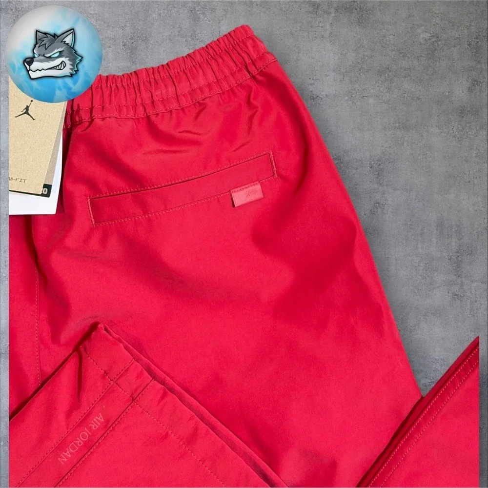 Nike Air Jordan Wings Red Track Pants Storm Loose-Fit Mens Size Small HV0083-659